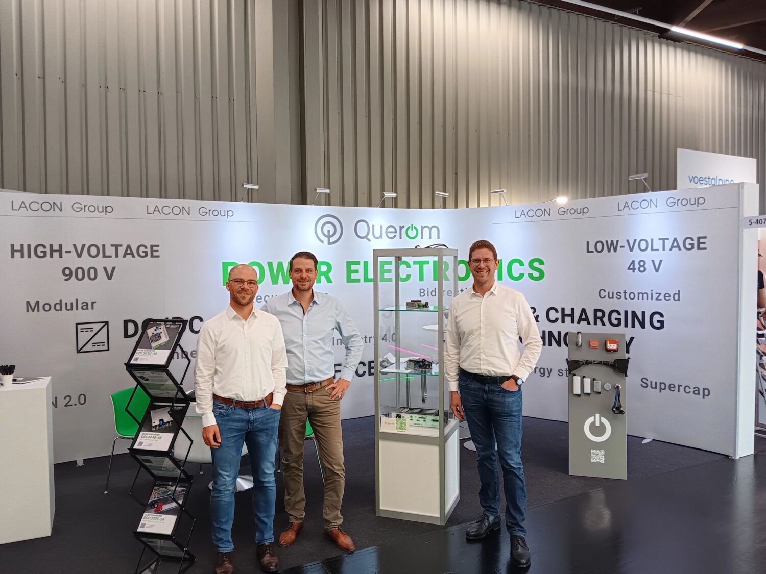 Lacon Elektronic GmbH und Querom Elektronik GmbH auf der PCIM 2024 in Nürnberg.